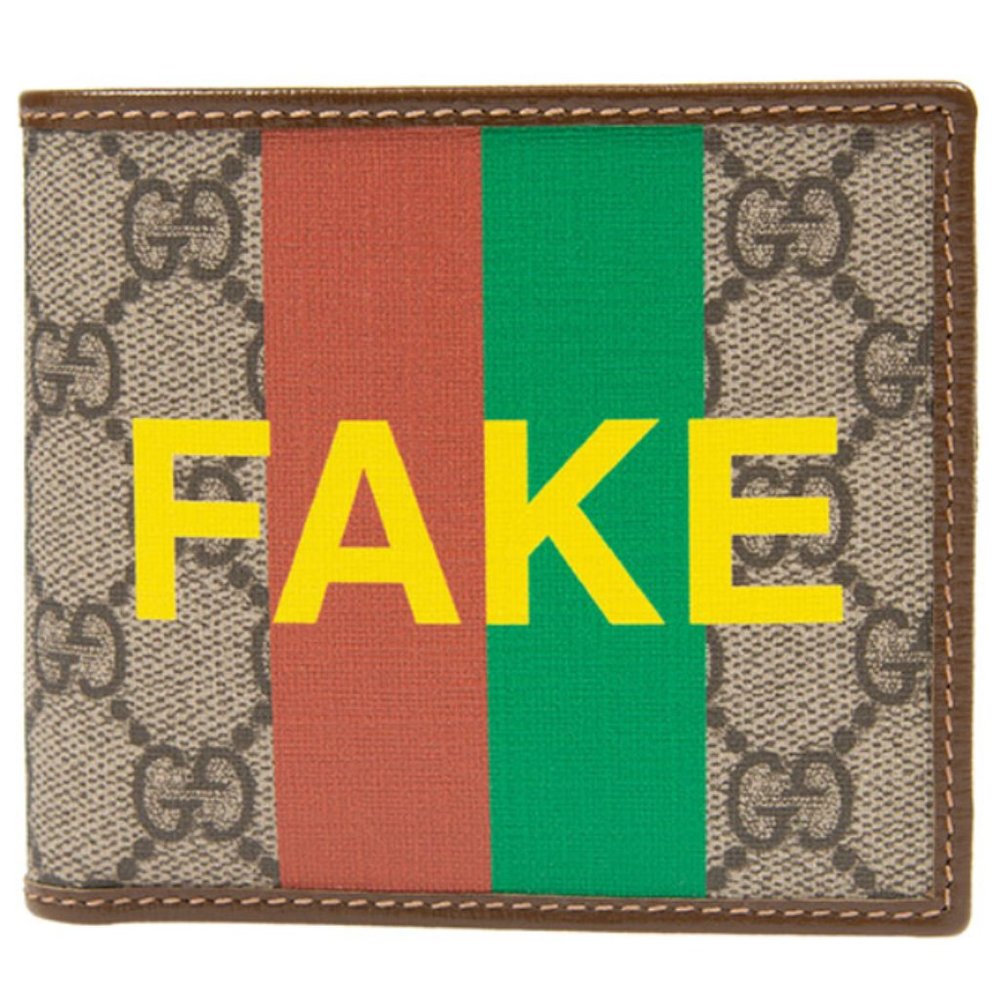 New with Box Genuine Gucci Interlocking GG Supreme BiFold Wallet